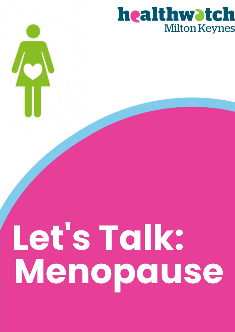 Let's Talk Menopause Healthwatch Milton Keynes